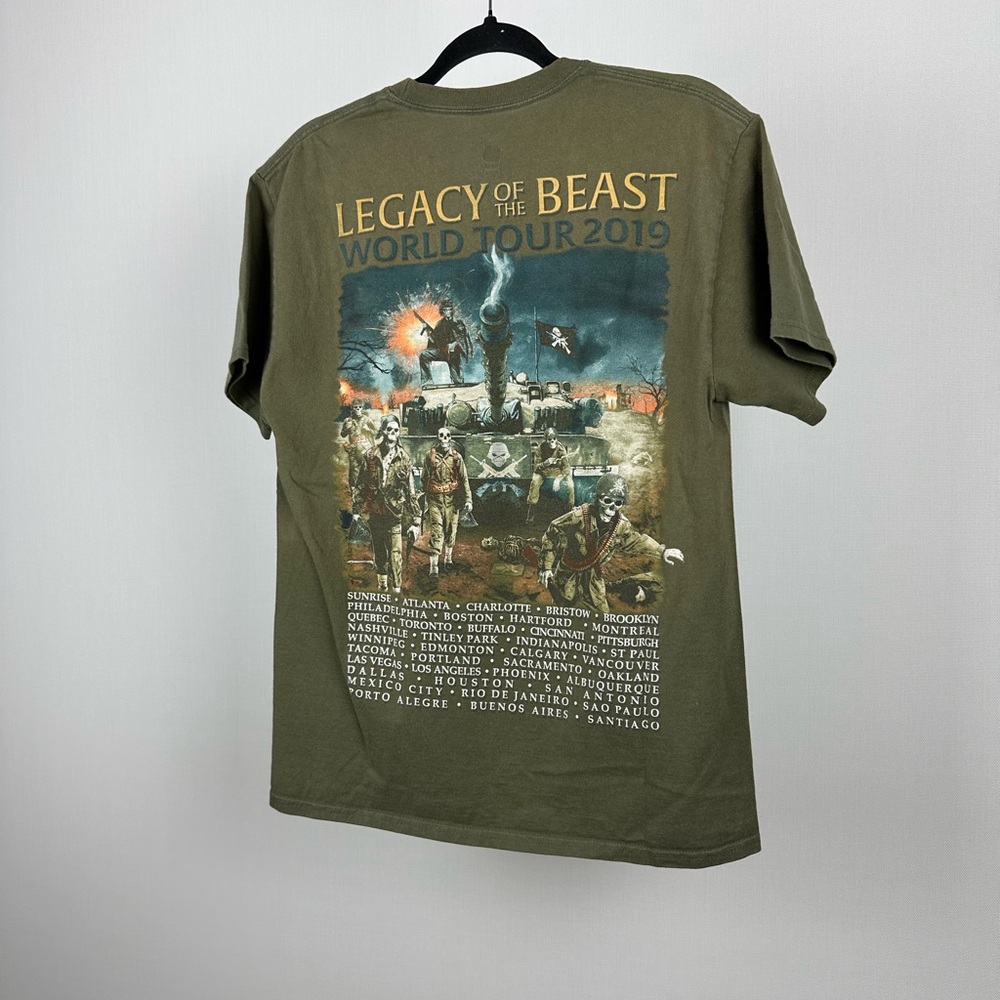 Legacy of the Beast World Tour 2019 Olive Green T-Shirt